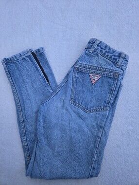 Vtg 80s Georges Marciano for GUESS Jeans 26 Zip Ankle Style 1015 High Waist USA